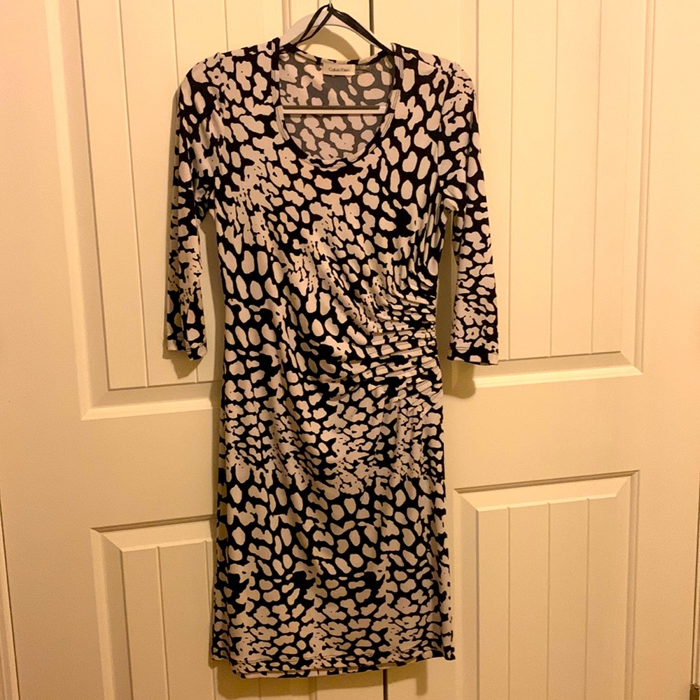 Long sleeve stretchy dress